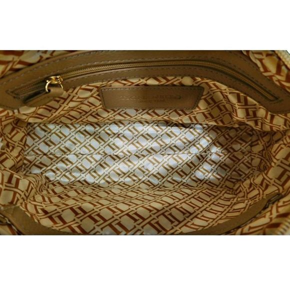 NWT Tignanello Ivory and Tan Shoulder Purse with Strap. - Picture 5 of 6